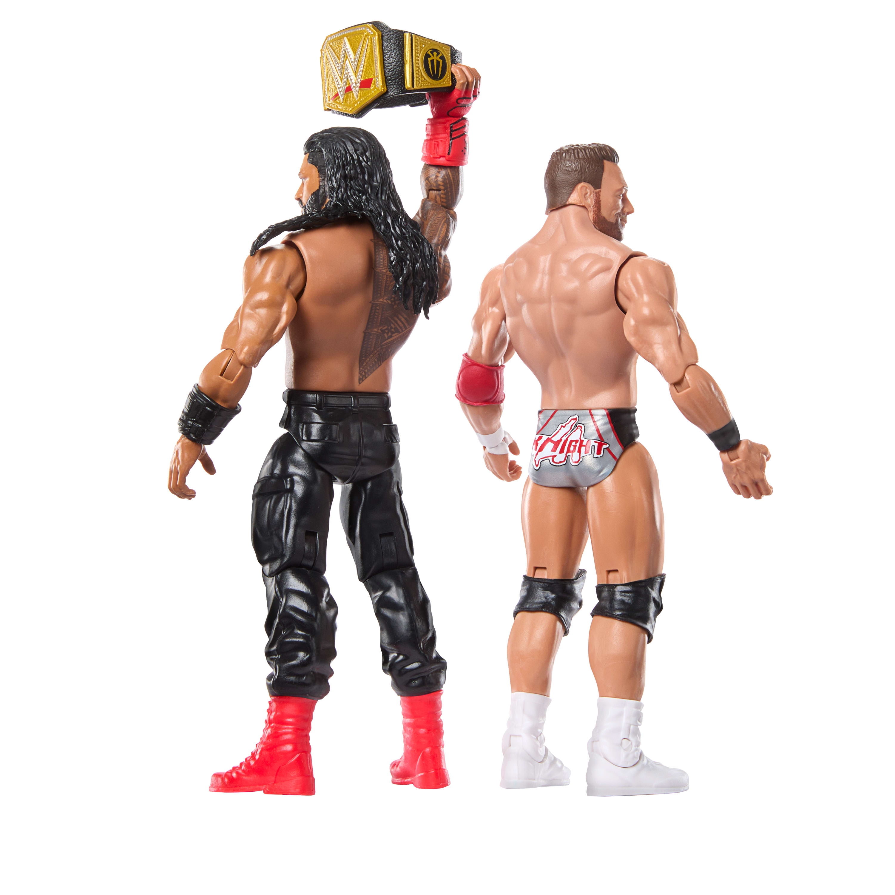 WWE Main Event Showdown Roman Reigns vs LA Knight Action Figures Set, Series #21 6-inch Collectibles