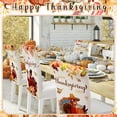 thumbnail image 5 of 6 Pcs Thanksgiving Maple Chair Covers Fall Vintage Dining Chair Slipcovers Thanksgiving Seat Covers Autumn Pumpkin Turkey Stretch Removable Washable Dining Protector for Party Kitchen Farmhouse, 5 of 7