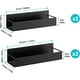thumbnail image 5 of Paquete de 4 estantes magnéticos para especias para refrigerador, de metal negro, 5 of 8