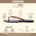 thumbnail image 3 of Cushionaire Aqua Jelly Flip Flops for Women, 3 of 20