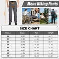 thumbnail image 3 of FEN AI Men Casual Quick Drying Pants for Hiking Fishing Trousers Multiple Pockets Outdoor Hunting Safari Pant Grey, 3 of 10