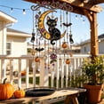 thumbnail image 5 of Glow In The Dark Halloween Suncatcher Wind Chime, Lighted Acrylic Hanging Ornament, Battery Operated Outdoor Decor For Porch Patio Garden, 5 of 5