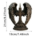 thumbnail image 3 of Leatfisat 2D Gorgeous Angel Wings Cross Decoration With Finely Detailed Design, Gracefully Wrapped Boho Style Premium Acrylic Material, 3 of 4