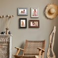 Draw Color Visual Icon Assorted colors 4x6 Picture Frames 4 Pack Rustic Style Wall and ...