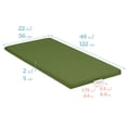thumbnail image 2 of ECR4Kids SoftZone Rainbow Rest Time Mat with Name Tag, Sleeping Pad, Hunter Green, 5-Piece, 2 of 9