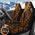 thumbnail image 2 of Uorisanigo Car Seat Covers, Car Cushion Covers 2 Front Seats, Auto Accessories Decor, Universal Soft Blanket Cloth Polynesian Floral Tattoo Seat Cover Fit for Most Automotive Truck SUV, 2 of 7