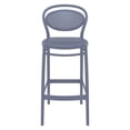 thumbnail image 4 of Compamia Marcel Contemporary Resin Indoor Outdoor Bar Stool Dark Gray, 4 of 5