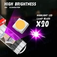 thumbnail image 2 of 8000K Ice Blue LED Headlight Bulbs + 1500K Pink LED Foglight Combo Kit For Ford F250 F350 F450 F550 Super Duty 2005-2022, 2 of 10
