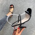 thumbnail image 1 of Zapatos de verano para mujer Correa Tacones finos Punta abierta Sandalias transpirables Zapatos de fiesta Wmkox8yii  shjk8002, 1 of 7