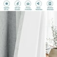 thumbnail image 6 of H.VERSAILTEX 100% Blackout Curtains for Living Room, 2 Panels Linen Textured Thermal Insulated Curtains for Bedroom (52" x 84", Glacier Gray), 6 of 6