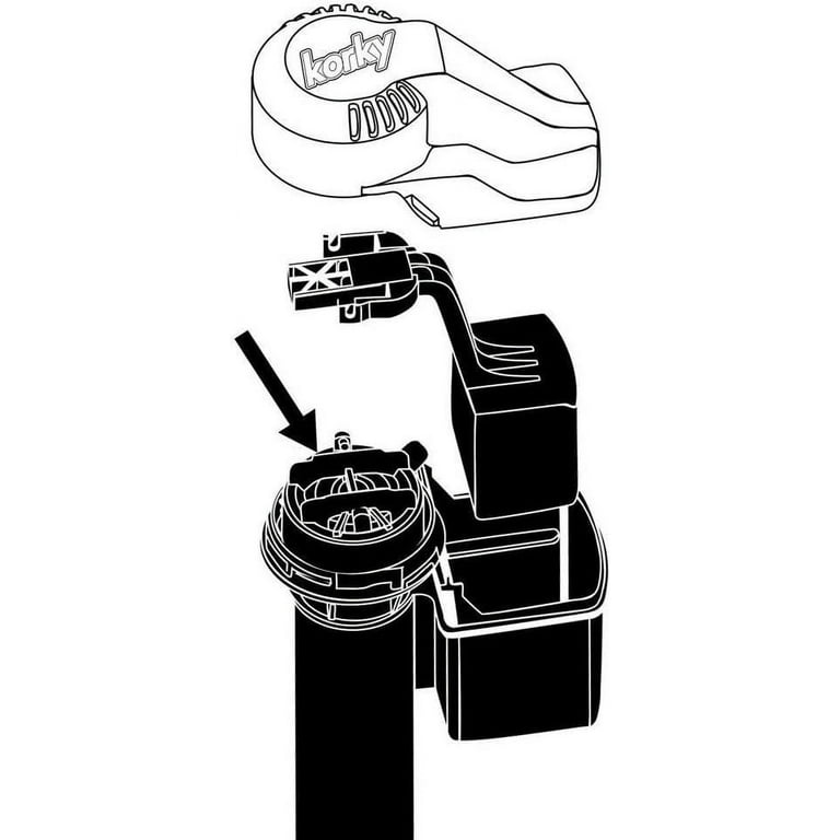 Korky Universal Toilet Repair Parts, R528P2 Fill Valve Replacement