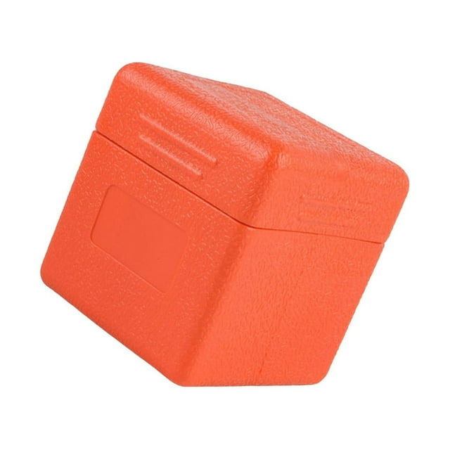 relayinert Boîte de Rangement pour Réchaud de Camping Compact Étui Léger avec Couvercle Orange 10x9x9cm 1ensemble