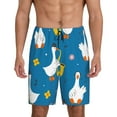 thumbnail image 3 of Lsque Cartoon Goose Mens Sleep Pajama Shorts,Short Pajama Pants, Cotton Ultra-Soft Knit-3X-Large, 3 of 9