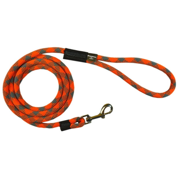 Extremely Durable Dog Rope Leash, Puppy Lead (Orange, 6 feet), By
