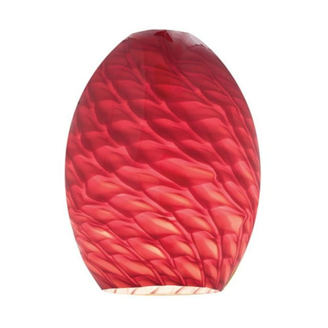 Access Lighting 23123-REDFB FireBird Autruche REDFB Abat-Jour en Verre en Rouge FireBird