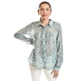 thumbnail image 1 of Blusa transparente diseño tie dye Roman Fashion/Juvenil, 20295 (Verde) verde CH, 1 of 5