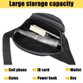 thumbnail image 3 of Universal Fanny Pack with Multiple Compartments, Lightweight Chest Bag for Cash, Cards, and Outdoor Activities, 3 of 6