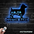thumbnail image 3 of Craftnamesign Custom Australian Terrier Metal Wall Art LED Light, Australian Terrier Dog Name Sign, 3 of 5