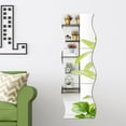 thumbnail image 4 of Advancent 3 piezas diseño de ondas espejo pared calcomanía Flexible superficie lisa efecto reflectante decoración de apartamento para decoración de Decoración del hogar Advancent HA012191-00, 4 of 6