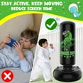 thumbnail image 4 of JUOIFIP Kids Inflatable Punching Bag, 66", 2.5 lb, Green, 4 of 8