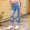 Sky Blue, variant on Zecgelong Girls Pearl Bow Embroidered Jeans Wide Leg Flare Denim Pants With Elastic Waist For Toddler Kids Girls Jeans Size Blue 2-3 Years