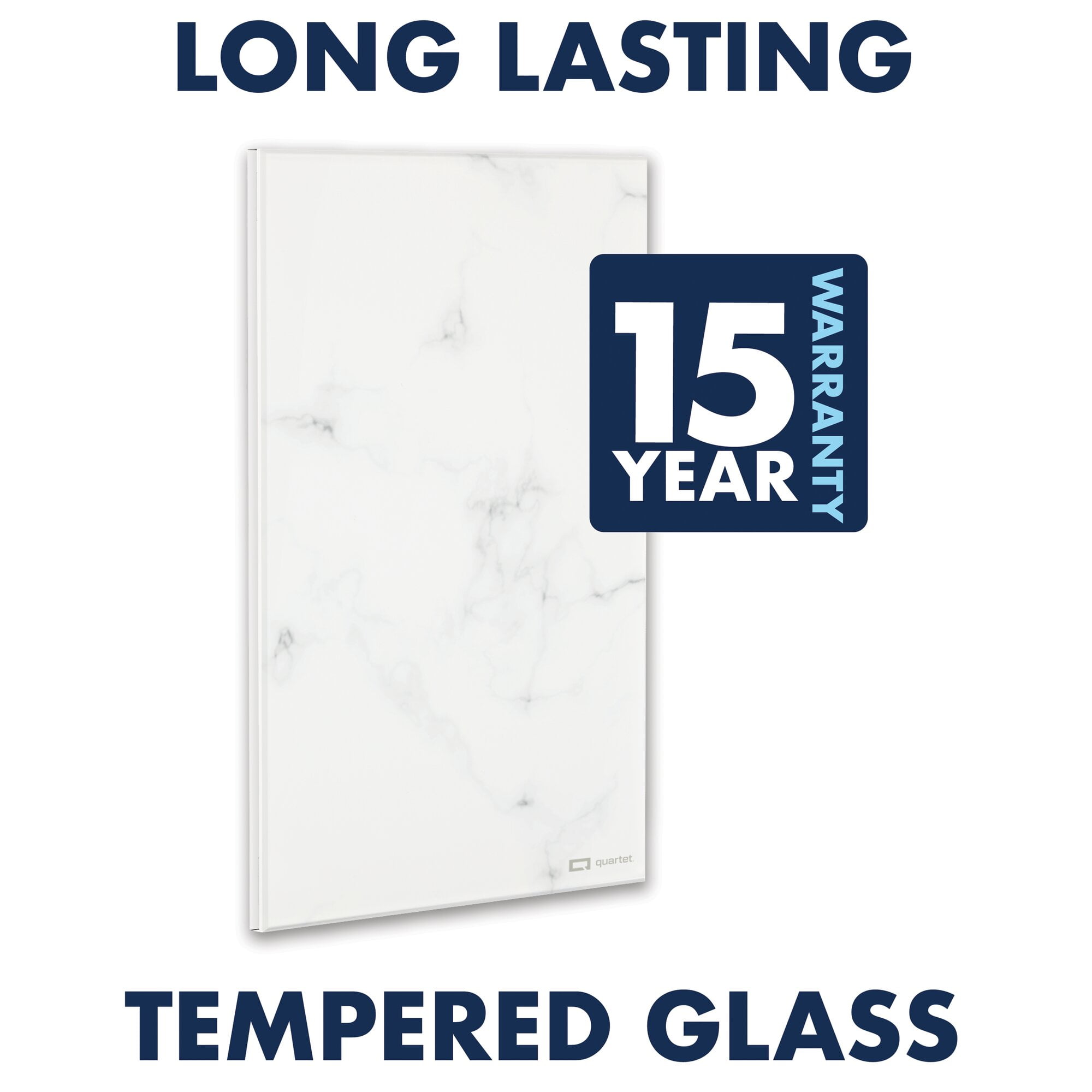 Quartet Glass Notepad Whiteboards, 9" x 6", 2-Pack, Frameless, Desktop Boards