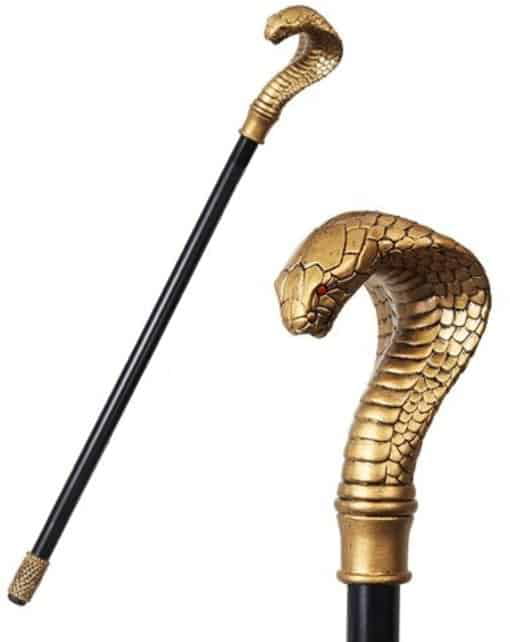 Cobra Snake walking Stick handle Solid Metal Designer Cane Handle Premium Handle 