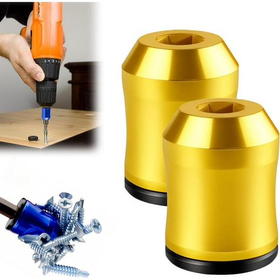 Magnetic Screw Holder Ring for Screwdriver Bits | 2026 Upgrade Magnetic Bit Magnetizer & Fastener Keeper, Fits Hex Shank & Power Drill Bits(XX-2pcs)