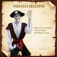 thumbnail image 3 of Yescom 5.4Ft Halloween Pirate Captain Skeleton Life Size Human Bone Movable Joints Outdoor Decor 2025, 3 of 9