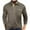 Army Green, variant on CharmCyan Men's Long Sleeve Polo Shirt with Contrast Collar and Pocket, Classic Casual Button Down Tops for Daily Wear, Comfortable Stretch Fabric Army Green L