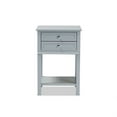thumbnail image 3 of Baxton Studio Sr1801426-Gris Clair-Ns Willow Moderne Transitionnel 2-Tiroirs Table de Chevet en Bois, Gris Clair, 3 of 5