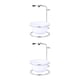 thumbnail image 1 of Qarigey Estante de almacenamiento, soporte para cuenco, mano de obra fina multiusos, exquisito hierro multicolor, práctico soporte para Blanco 2piezas, 1 of 6