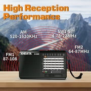 XHDATA D-328 Portable DSP Small Stereo Radio FM/AM/SW MP3 Player Support TF Card Rechargeable Battery Earphone Jack