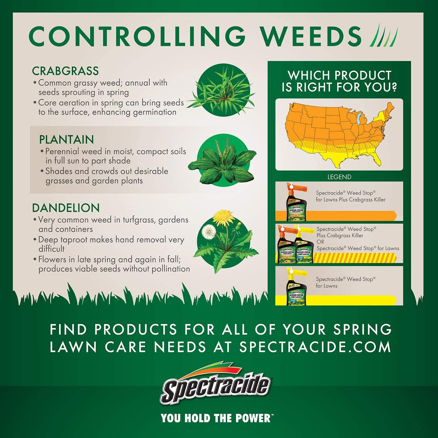 Spectricide HG-96544 Weed Stop, Ready-to-Use, 1.33-Gallon With Accushot Sprayer - Quantity 1