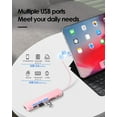 thumbnail image 3 of LENTION USB C Hub, 7-in1 USB Type C Multiport Adapter with 4K HDMI,USB 3.0&2.0, SD/Micro SD Card Reader, Laptop Docking Station for 2023-2016 MacBook Pro/Air,Surface,Chromebook,More(CE18), 3 of 13