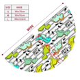 thumbnail image 3 of Yiaed Funny Dinosaurs on Stripes Print Christmas Tree Skirt , Tree SkirtsTree Mat for Christmas Winter Holiday Indoor Decorations-48", 3 of 7