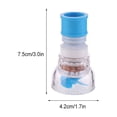 thumbnail image 2 of Kitchen Adjustable Faucet Aerator Shower Head Sprayer 3 Modes Bendable Splash Proof Water Tap Diffuser Water-saving Nozzle 1-layer Stone Blue, 2 of 6