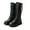 BLACK, variant on Burudani Girls Riding Boots Non-Slip Knee High Side Zipper Shoes Black Size 5 Big Kid