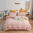 thumbnail image 5 of MOOWOO Pink Boho Bedding, Queen Tufted Tassel Fringe Farmhouse Duvet Cover,Boho Chic BeddingSolid Color,100% Washed Microfiber,Lightweight for All Season, 5 of 8