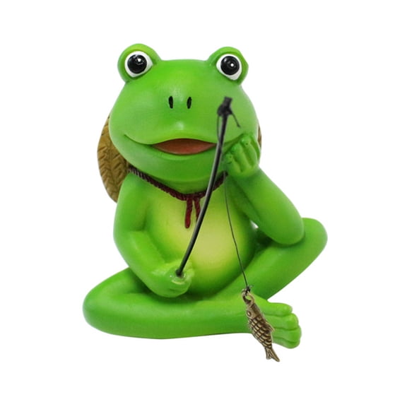 Garden Frogs Decors Statue Fairys Garden Accessories Outdoor Figurines Housewarmings Gift for Patio Yard Ornaments