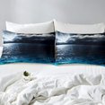 thumbnail image 3 of Funda Nórdica Océano, Agua Marina Luna Brillante en el Mar Cielo Estrellado Noche Galaxia Verano, 3 of 5