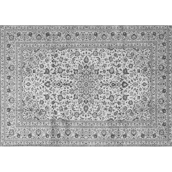 Ahgly Company Indoor Rectangle Persian Gray Traditional Area Rugs, 7' x 10'