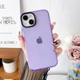 thumbnail image 2 of for iPhone 13 for iPhone 14 Phone Case, Neon Clear Fluorescent Transparent Case,Soft Slim Bumper Protective Case for iPhone 13 for iPhone 14 6.1 inches - Purple, 2 of 9