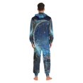 thumbnail image 4 of FORMRS Onesies Pajama for Adults Unisex Hoodie Winter Jumpsuit One Piece Sleepwear, Sizes S-2XL, Floral Occean, 4 of 7