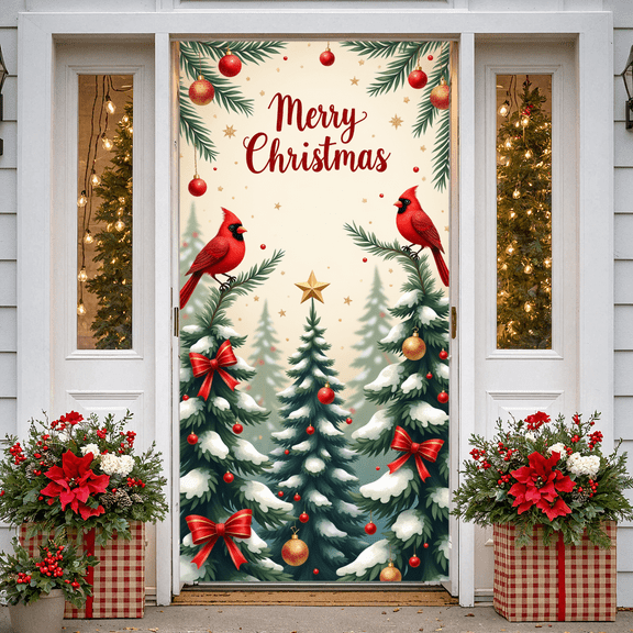 Festive Design Christmas Banner Holiday Decor Santa Theme Believe Message for Christmas Party Indoor Decoration Holiday Celebration