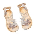 thumbnail image 2 of Fozruso Girls Fashion Bowknot Non Open Toe Flat Sandals,Sizes 25 Little Kid 3-3.5 Years(White), 2 of 7