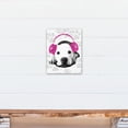 thumbnail image 4 of Creative Products Pink Rock On Dog 11x14 Canvas Wall Art, 4 of 5