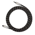 thumbnail image 3 of Cable de audio áctico A 3,5 mm, Chapado en Oro, Baja Oss, Baja Fluctuación, Sonido Claro, Para DVD, Amplificador, TV O Ddenador Portátil, Negro, 1M, 3 of 7