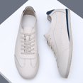 thumbnail image 6 of Men's Lace-Up Color Block Leather Retro Casual Sneakers, 6 of 7