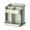 A, variant on 6.7*4.5*6.5" Kitchen Utensil Holder for Countertop – Stainless Steel Rotating Cooking Caddy with Drain Tray, Tableware Spoon Forks Storage Box, Silverware Organizer for Dining Table & Kitchen